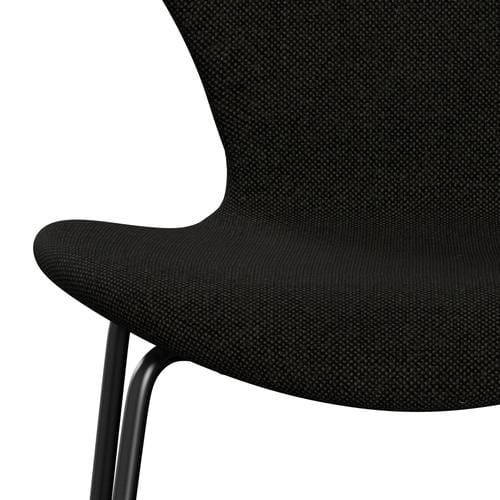 Fritz Hansen 3107 Stuhl Vollpolsterung, Schwarz/Hallingdal Schwarz/Grau (Hal173)