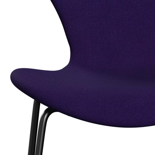 [product_category]-Fritz Hansen 3107 Chair Full Upholstery, Black/Hallingdal Violet-Fritz Hansen-3107FU-HAL702-DRBL-FRI-6