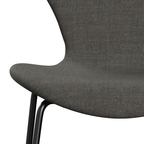 [product_category]-Fritz Hansen 3107 Chair Full Upholstery, Black/Remix Black & White-Fritz Hansen-3107FU-REM152-DRBL-FRI-6