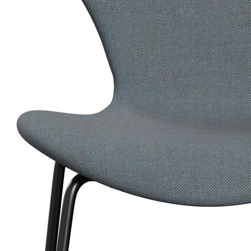 [product_category]-Fritz Hansen 3107 Chair Full Upholstery, Black/Sunniva 2 Soft Blue-Fritz Hansen-3107FU-SV752-DRBL-FRI-6