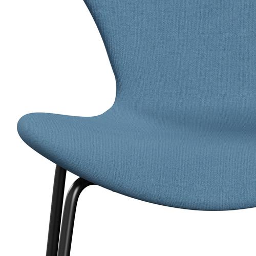 [product_category]-Fritz Hansen 3107 Chair Full Upholstery, Black/Tonus Pastel Blue-Fritz Hansen-3107FU-TON508-DRBL-FRI-6