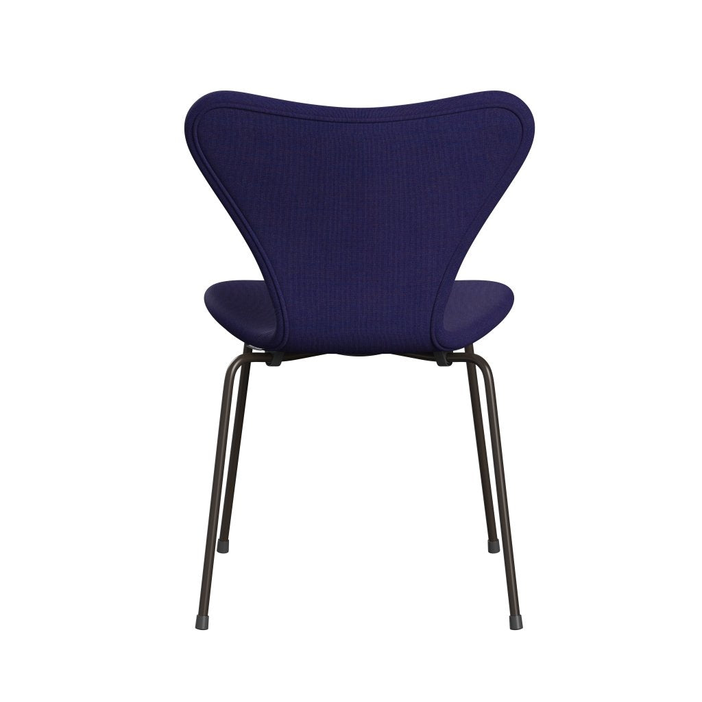 [product_category]-Fritz Hansen 3107 Chair Full Upholstery, Brown Bronze/Canvas Eclectic Blue-Fritz Hansen-3107FU-CA0666-DBPC-FRI-4