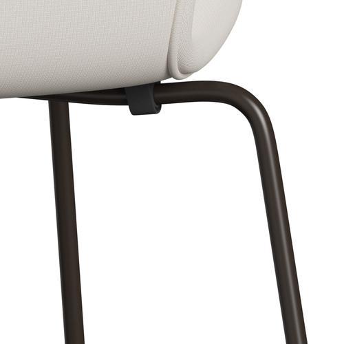 [product_category]-Fritz Hansen 3107 Chair Full Upholstery, Brown Bronze/Fame White-Fritz Hansen-3107FU-F60005-DBPC-FRI-7