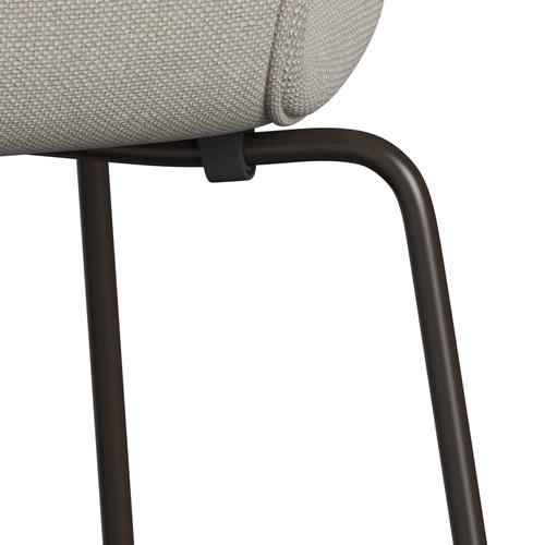 [product_category]-Fritz Hansen 3107 Chair Full Upholstery, Brown Bronze/Hallingdal Light Grey (Hal103)-Fritz Hansen-3107FU-HAL103-DBPC-FRI-6