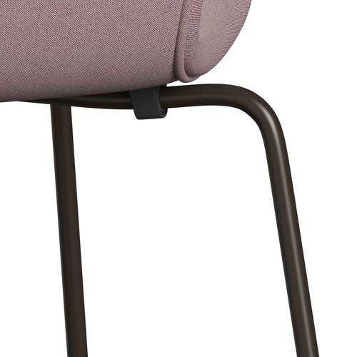 [product_category]-Fritz Hansen 3107 Chair Full Upholstery, Brown Bronze/Remix Pale Aubergine-Fritz Hansen-3107FU-REM682-DBPC-FRI-7