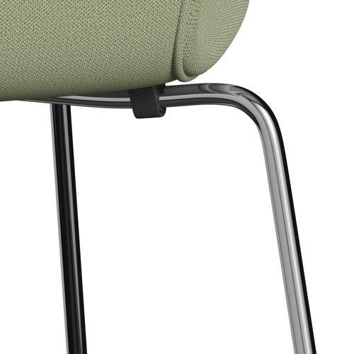 [product_category]-Fritz Hansen 3107 Chair Full Upholstery, Chrome/Capture Soft Green-Fritz Hansen-3107FU-CP5101-CST-FRI-7