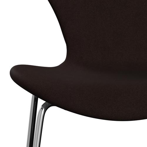 [product_category]-Fritz Hansen 3107 Chair Full Upholstery, Chrome/Divina Warm Brown-Fritz Hansen-3107FU-DIV393-CST-FRI-6