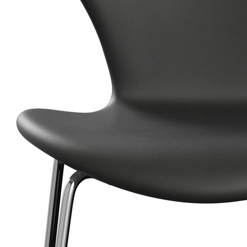 [product_category]-Fritz Hansen 3107 Chair Full Upholstery, Chrome/Essential Black-Fritz Hansen-3107FU-STBLA-CST-FRI-6