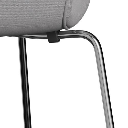 [product_category]-Fritz Hansen 3107 Chair Full Upholstery, Chrome/Remix Grey/Green-Fritz Hansen-3107FU-REM606-CST-FRI-7