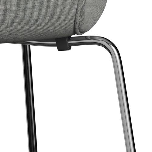 [product_category]-Fritz Hansen 3107 Chair Full Upholstery, Chrome/Remix Light Grey-Fritz Hansen-3107FU-REM123-CST-FRI-7