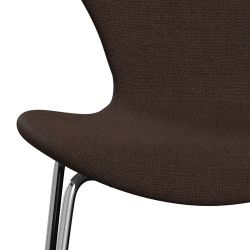 [product_category]-Fritz Hansen 3107 Chair Full Upholstery, Chrome/Sunniva 2 Black/Chestnut-Fritz Hansen-3107FU-SV373-CST-FRI-6