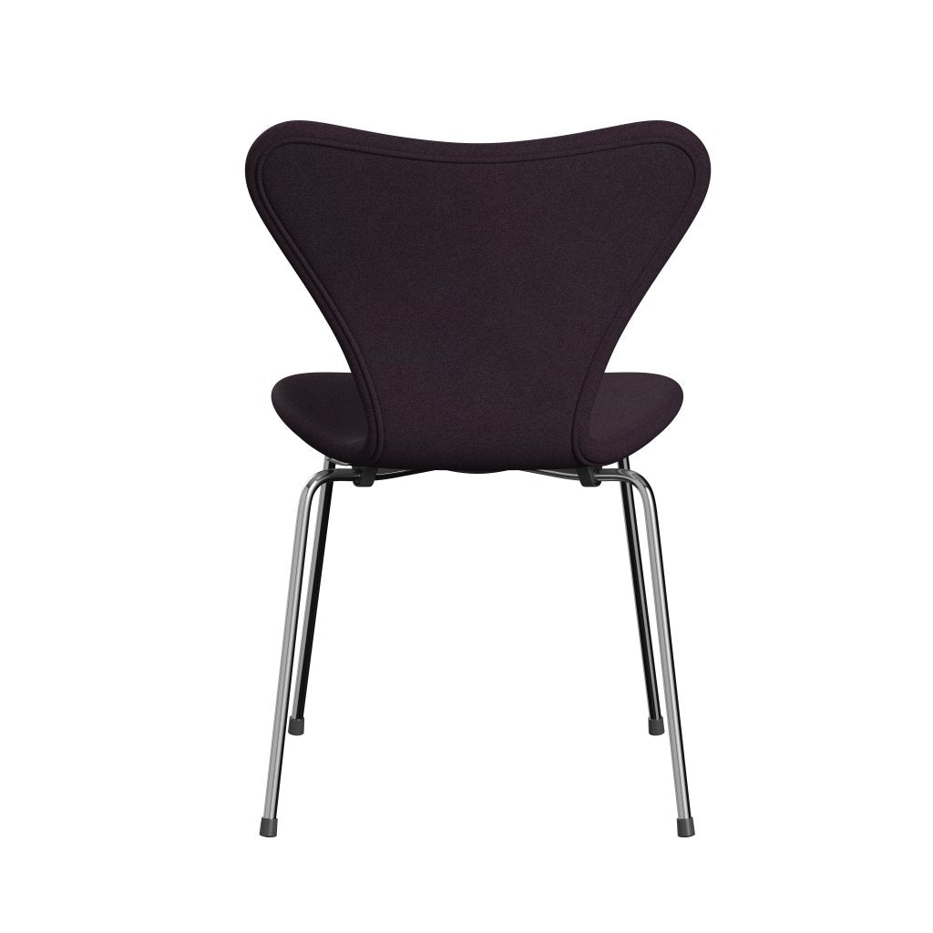 [product_category]-Fritz Hansen 3107 Chair Full Upholstery, Chrome/Tonus Aubergine-Fritz Hansen-3107FU-TON684-CST-FRI-4