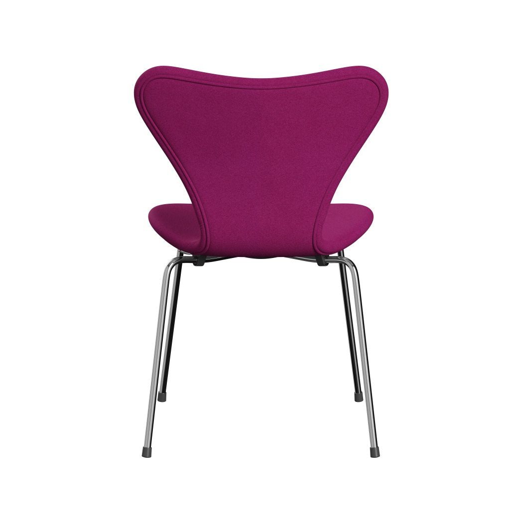 [product_category]-Fritz Hansen 3107 Chair Full Upholstery, Chrome/Tonus Pink-Fritz Hansen-3107FU-TON636-CST-FRI-4