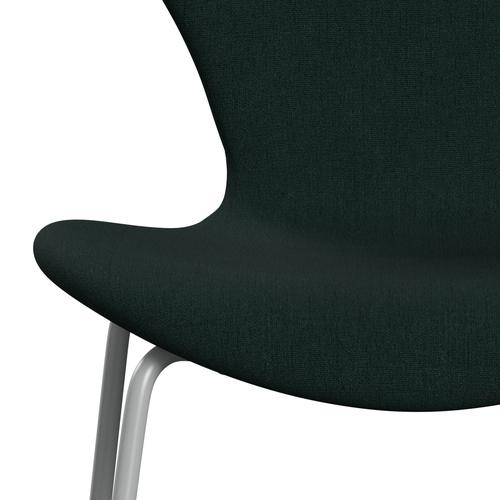 [product_category]-Fritz Hansen 3107 Chair Full Upholstery, Nine Grey/Christianshavn Dark Green-Fritz Hansen-3107FU-CH1161-DRNIGR-FRI-6