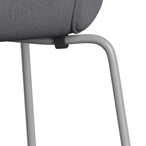 [product_category]-Fritz Hansen 3107 Chair Full Upholstery, Nine Grey/Christianshavn Light Grey-Fritz Hansen-3107FU-CH1171-DRNIGR-FRI-7