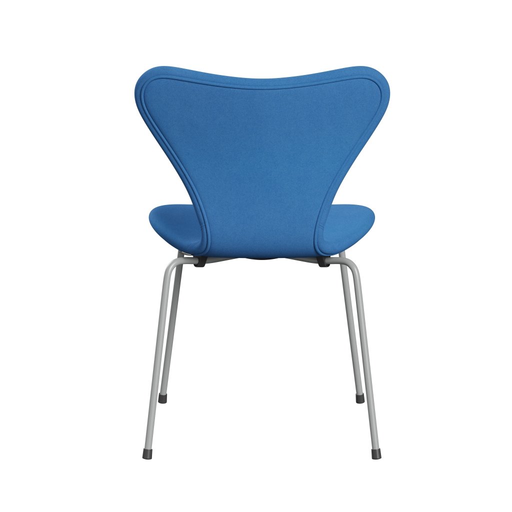 [product_category]-Fritz Hansen 3107 Chair Full Upholstery, Nine Grey/Divina Light Blue (Div742)-Fritz Hansen-3107FU-DIV742-DRNIGR-FRI-4