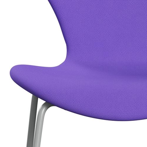 [product_category]-Fritz Hansen 3107 Chair Full Upholstery, Nine Grey/Fame Violet Light-Fritz Hansen-3107FU-F65083-DRNIGR-FRI-6