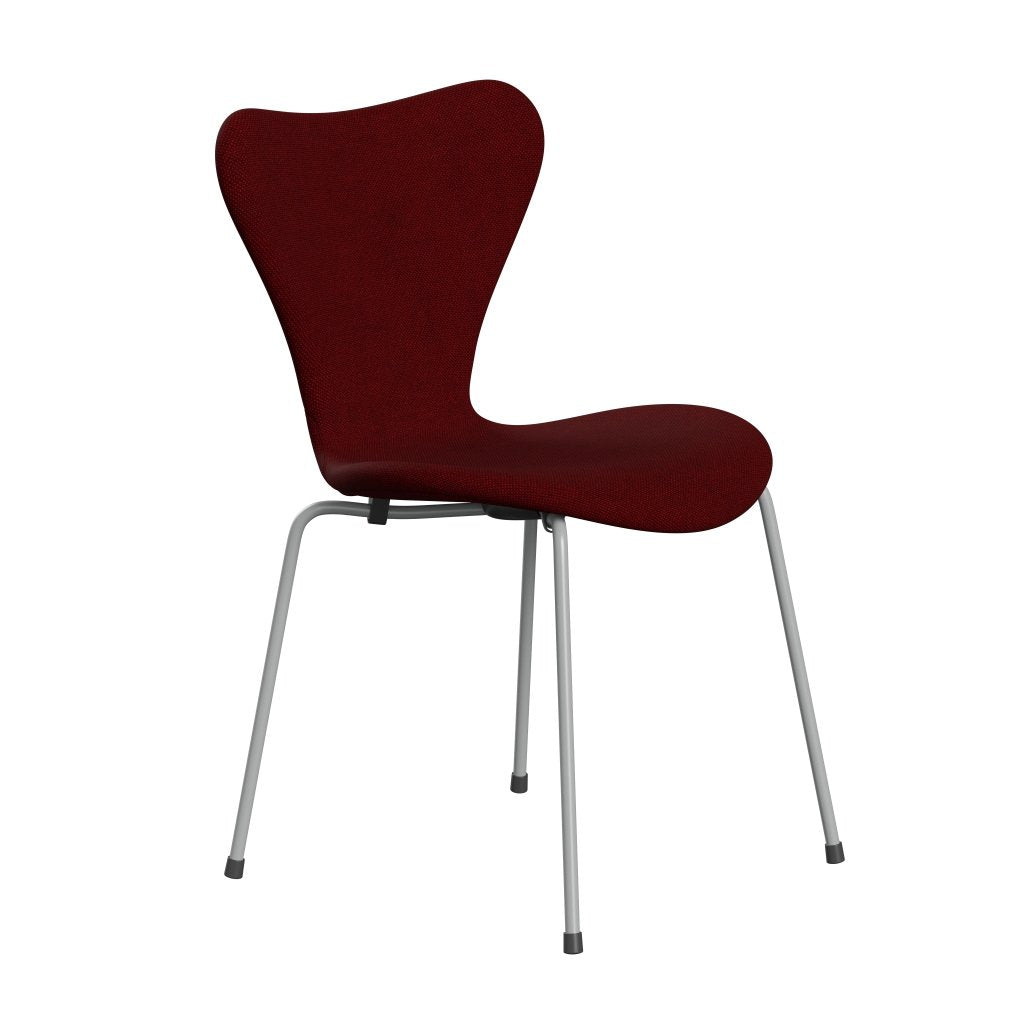 [product_category]-Fritz Hansen 3107 Chair Full Upholstery, Nine Grey/Hallingdal Dark Red-Fritz Hansen-3107FU-HAL687-DRNIGR-FRI-2