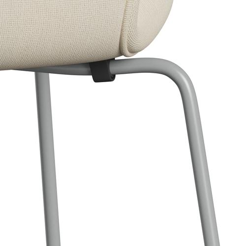 [product_category]-Fritz Hansen 3107 Chair Full Upholstery, Nine Grey/Hallingdal Wool White-Fritz Hansen-3107FU-HAL100-DRNIGR-FRI-7