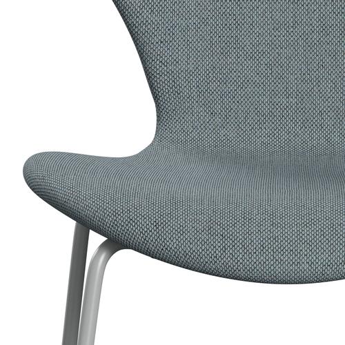 [product_category]-Fritz Hansen 3107 Chair Full Upholstery, Nine Grey/Re Wool Light Blue/Natural-Fritz Hansen-3107FU-REW718-DRNIGR-FRI-6