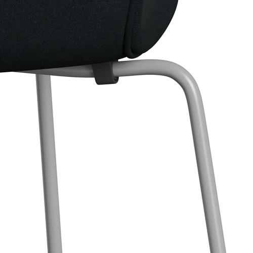 [product_category]-Fritz Hansen 3107 Chair Full Upholstery, Nine Grey/Remix Black (Rem196)-Fritz Hansen-3107FU-REM196-DRNIGR-FRI-7