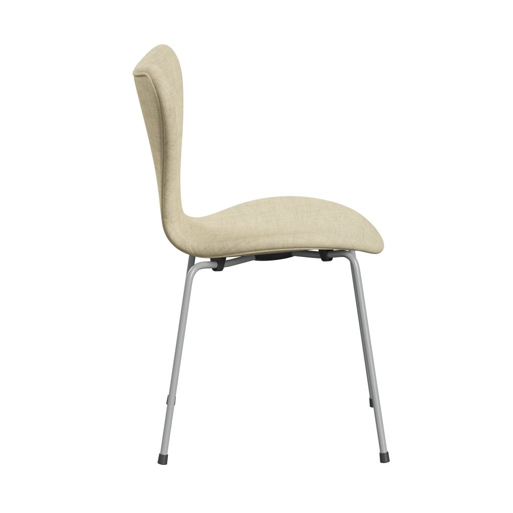 [product_category]-Fritz Hansen 3107 Chair Full Upholstery, Nine Grey/Remix Wool White-Fritz Hansen-3107FU-REM113-DRNIGR-FRI-3