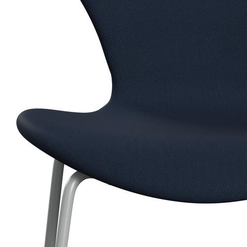 [product_category]-Fritz Hansen 3107 Chair Full Upholstery, Nine Grey/Steelcut Ocean Blue Dark-Fritz Hansen-3107FU-STI775-DRNIGR-FRI-6