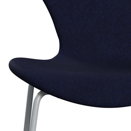 [product_category]-Fritz Hansen 3107 Chair Full Upholstery, Silver Grey/Divina Melange Dark Blue-Fritz Hansen-3107FU-DIM787-SIGREY-FRI-6