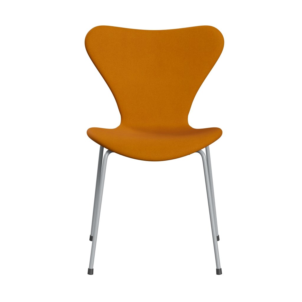 [product_category]-Fritz Hansen 3107 Chair Full Upholstery, Silver Grey/Divina Mustard-Fritz Hansen-3107FU-DIV462-SIGREY-FRI-1