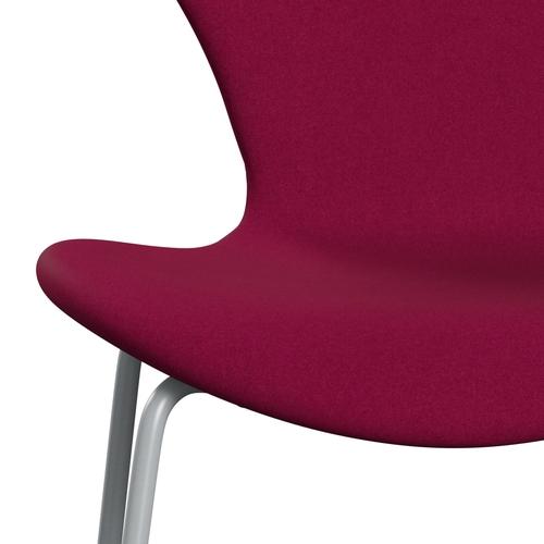 [product_category]-Fritz Hansen 3107 Chair Full Upholstery, Silver Grey/Divina Pink Dark-Fritz Hansen-3107FU-DIV662-SIGREY-FRI-6