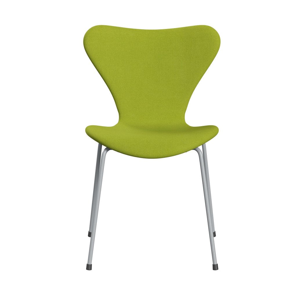 [product_category]-Fritz Hansen 3107 Chair Full Upholstery, Silver Grey/Hallingdal Lime-Fritz Hansen-3107FU-HAL907-SIGREY-FRI-1