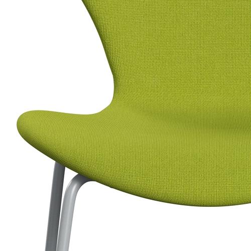 [product_category]-Fritz Hansen 3107 Chair Full Upholstery, Silver Grey/Hallingdal Lime-Fritz Hansen-3107FU-HAL907-SIGREY-FRI-6