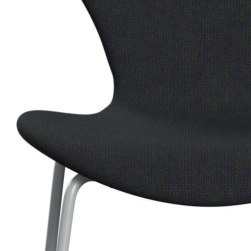 [product_category]-Fritz Hansen 3107 Chair Full Upholstery, Silver Grey/Hallingdal Violet/Green-Fritz Hansen-3107FU-HAL968-SIGREY-FRI-6