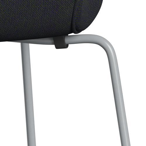 [product_category]-Fritz Hansen 3107 Chair Full Upholstery, Silver Grey/Hallingdal Violet/Green-Fritz Hansen-3107FU-HAL968-SIGREY-FRI-7