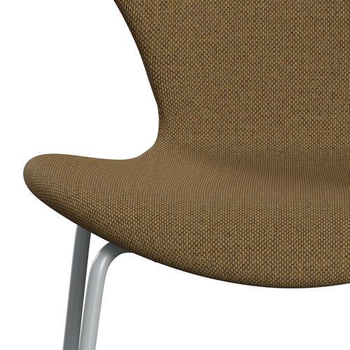 [product_category]-Fritz Hansen 3107 Chair Full Upholstery, Silver Grey/Re Wool Mustard/Natural-Fritz Hansen-3107FU-REW358-SIGREY-FRI-6