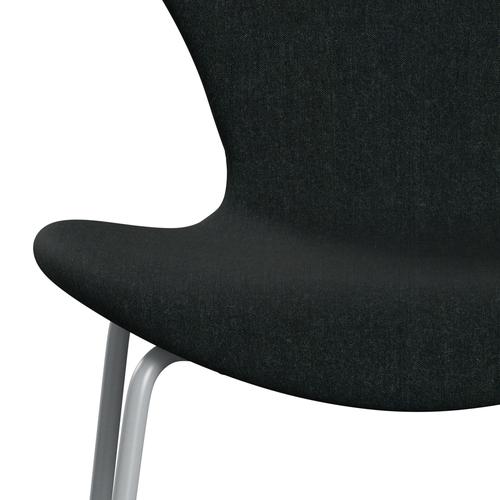 [product_category]-Fritz Hansen 3107 Chair Full Upholstery, Silver Grey/Remix Black (Rem183)-Fritz Hansen-3107FU-REM183-SIGREY-FRI-6