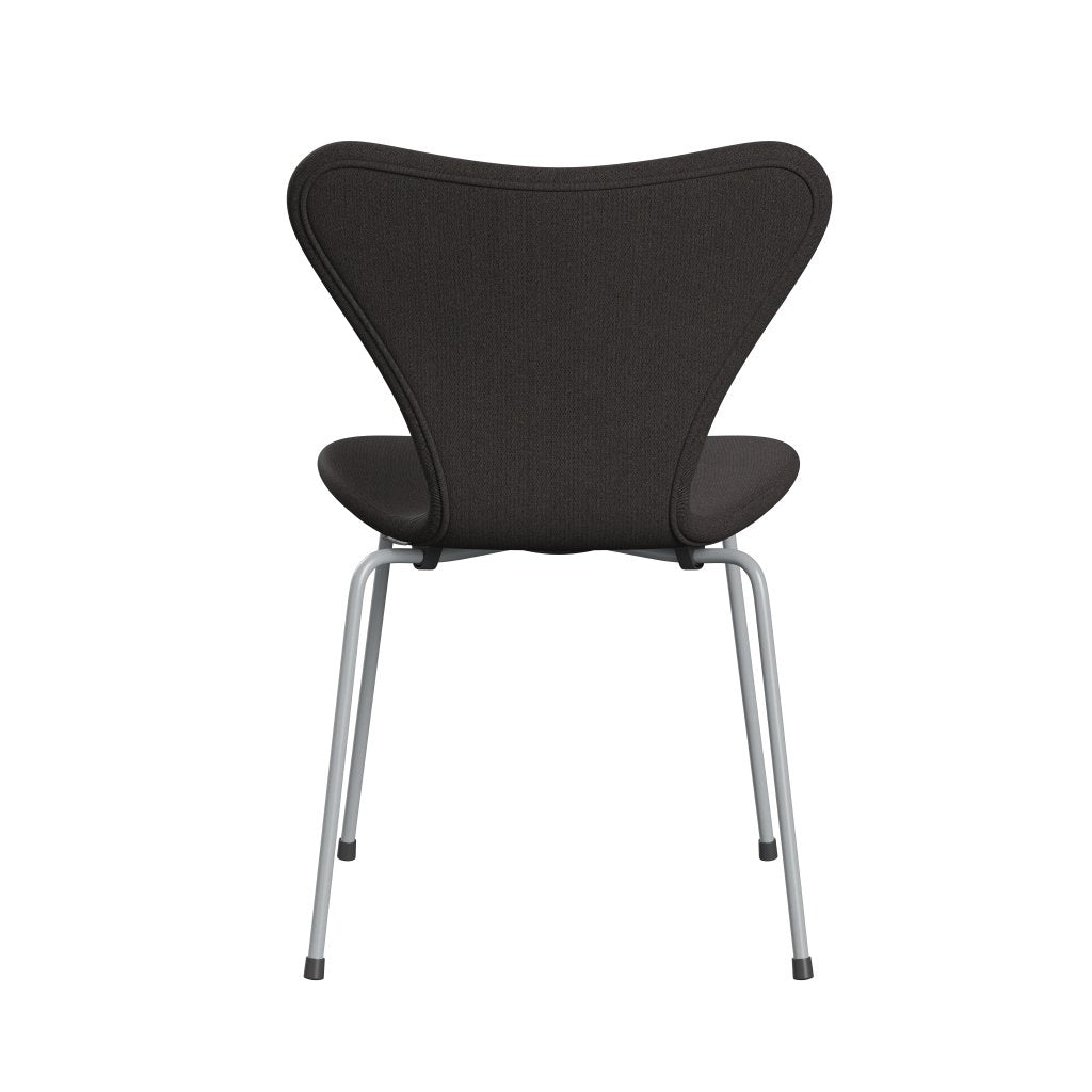 [product_category]-Fritz Hansen 3107 Chair Full Upholstery, Silver Grey/Remix Black (Rem276)-Fritz Hansen-3107FU-REM276-SIGREY-FRI-4