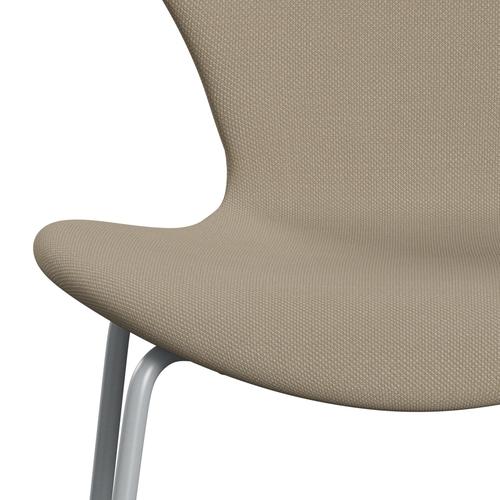 [product_category]-Fritz Hansen 3107 Chair Full Upholstery, Silver Grey/Steelcut Beige-Fritz Hansen-3107FU-STI240-SIGREY-FRI-6