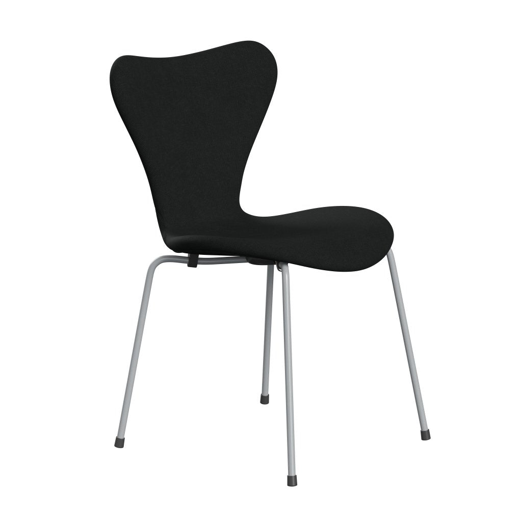 [product_category]-Fritz Hansen 3107 Chair Full Upholstery, Silver Grey/Steelcut Black-Fritz Hansen-3107FU-STI190-SIGREY-FRI-2