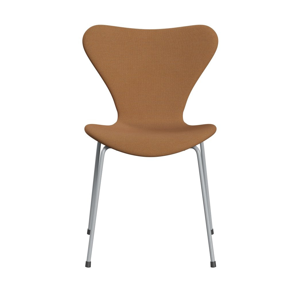 [product_category]-Fritz Hansen 3107 Chair Full Upholstery, Silver Grey/Steelcut Trio Camel-Fritz Hansen-3107FU-STR436-SIGREY-FRI-1