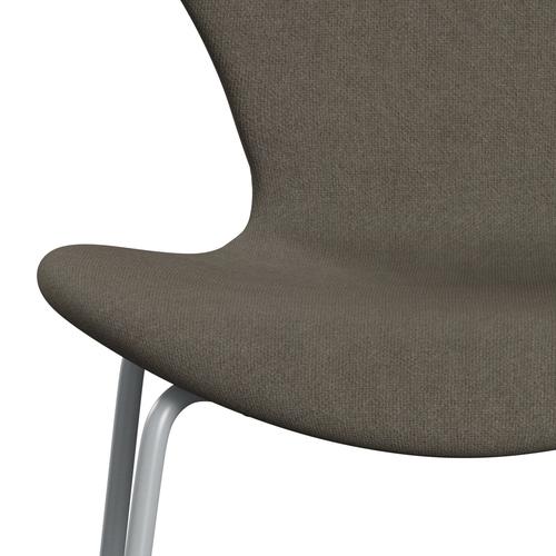 [product_category]-Fritz Hansen 3107 Chair Full Upholstery, Silver Grey/Tonus Dusty Brown-Fritz Hansen-3107FU-TON613-SIGREY-FRI-6