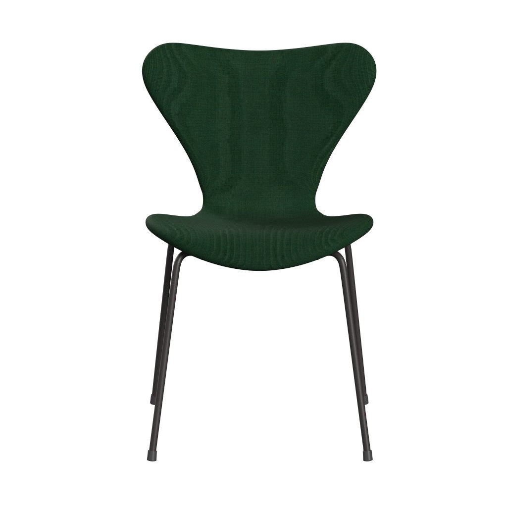 [product_category]-Fritz Hansen 3107 Chair Full Upholstery, Warm Graphite/Canvas Grass Green-Fritz Hansen-3107FU-CA0946-WARGRA-FRI-1