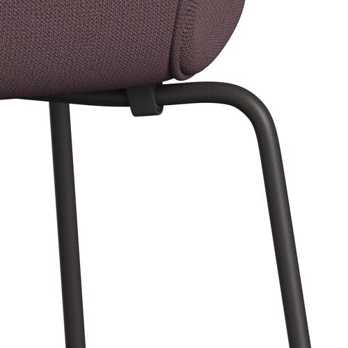 [product_category]-Fritz Hansen 3107 Chair Full Upholstery, Warm Graphite/Capture Aubergine-Fritz Hansen-3107FU-CP6302-WARGRA-FRI-7