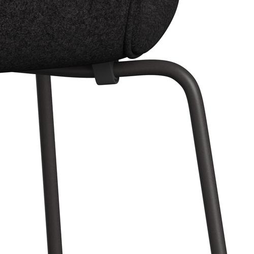 [product_category]-Fritz Hansen 3107 Chair Full Upholstery, Warm Graphite/Divina Md Dark Grey-Fritz Hansen-3107FU-DMD293-WARGRA-FRI-7