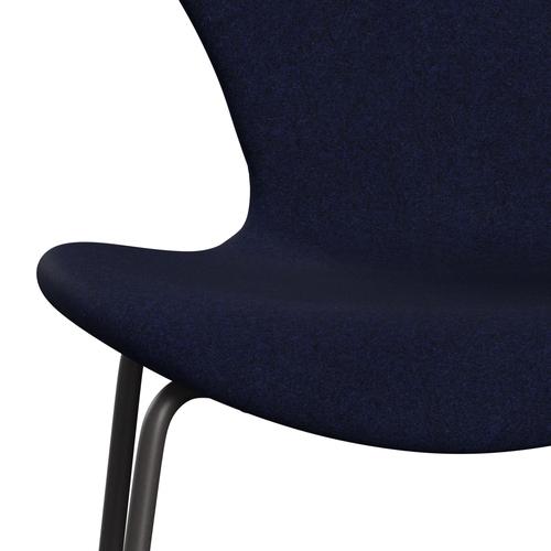 [product_category]-Fritz Hansen 3107 Chair Full Upholstery, Warm Graphite/Divina Melange Dark Blue-Fritz Hansen-3107FU-DIM787-WARGRA-FRI-6