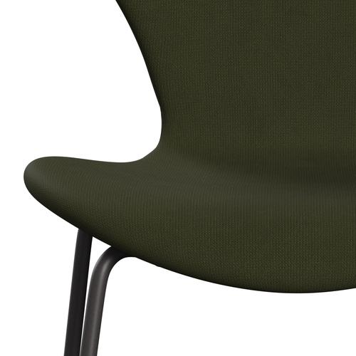 [product_category]-Fritz Hansen 3107 Chair Full Upholstery, Warm Graphite/Fame Dark Brown Green-Fritz Hansen-3107FU-F68148-WARGRA-FRI-6