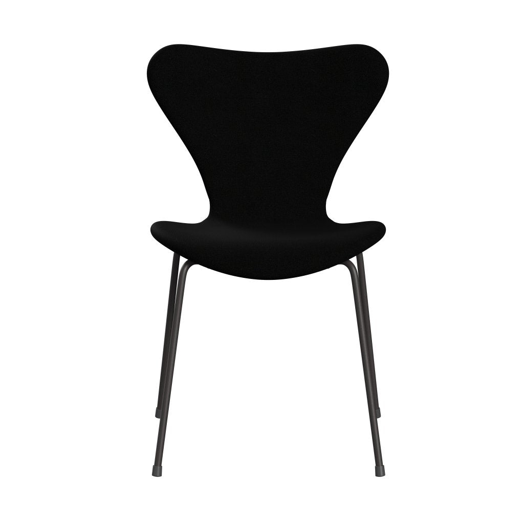 [product_category]-Fritz Hansen 3107 Chair Full Upholstery, Warm Graphite/Hallingdal Black-Fritz Hansen-3107FU-HAL190-WARGRA-FRI-1