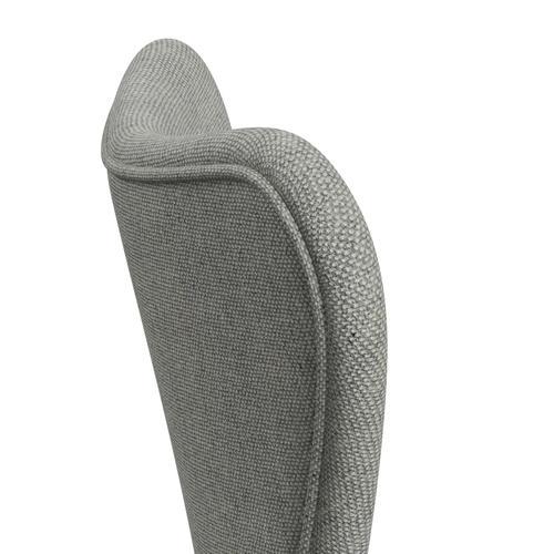 [product_category]-Fritz Hansen 3107 Chair Full Upholstery, Warm Graphite/Hallingdal White/Grey-Fritz Hansen-3107FU-HAL110-WARGRA-FRI-5