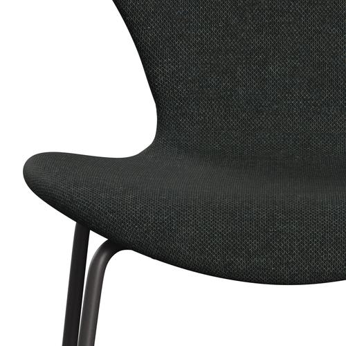 [product_category]-Fritz Hansen 3107 Chair Full Upholstery, Warm Graphite/Re Wool Black/Natural-Fritz Hansen-3107FU-REW198-WARGRA-FRI-6