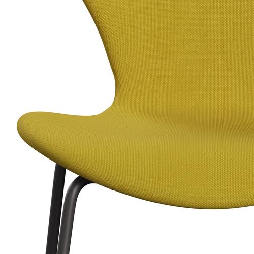 [product_category]-Fritz Hansen 3107 Chair Full Upholstery, Warm Graphite/Steelcut Light Green/Yellow-Fritz Hansen-3107FU-STI435-WARGRA-FRI-6